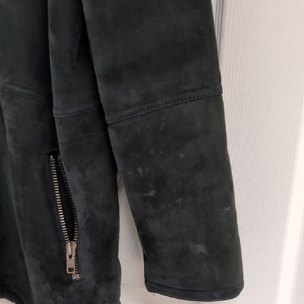 Danier Black Sheepskin Coat - Picture 4 of 11